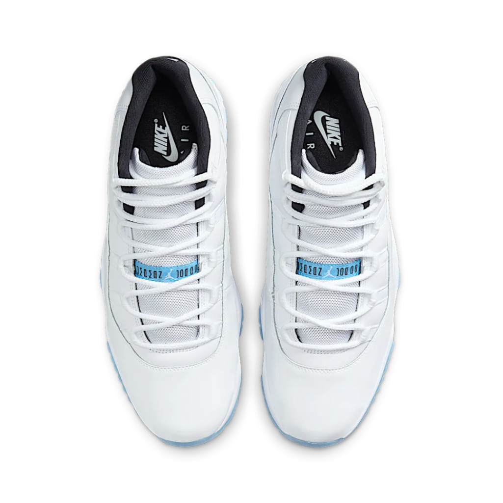 Air Jordan 4 11 Legend blue von oben